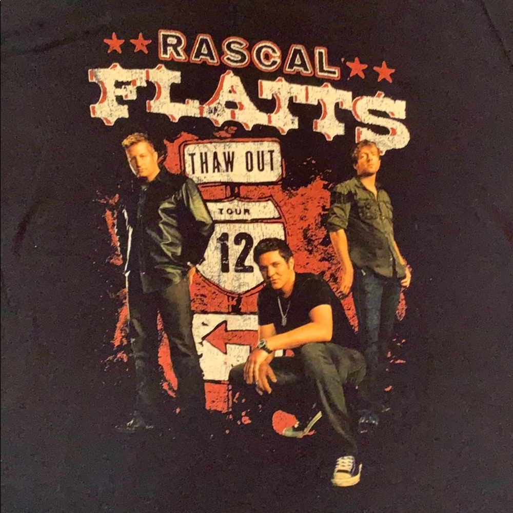 Rascal Flats Thaw Out Tour 12 2012 Tee Shirt